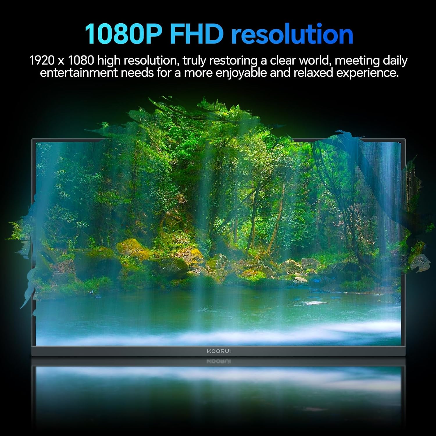 KOORUI MONITOR 23.8″ FHD/IPS/120Hz/ULTRA-THIN VGA/HDMI 3YW E2411H – Image 4