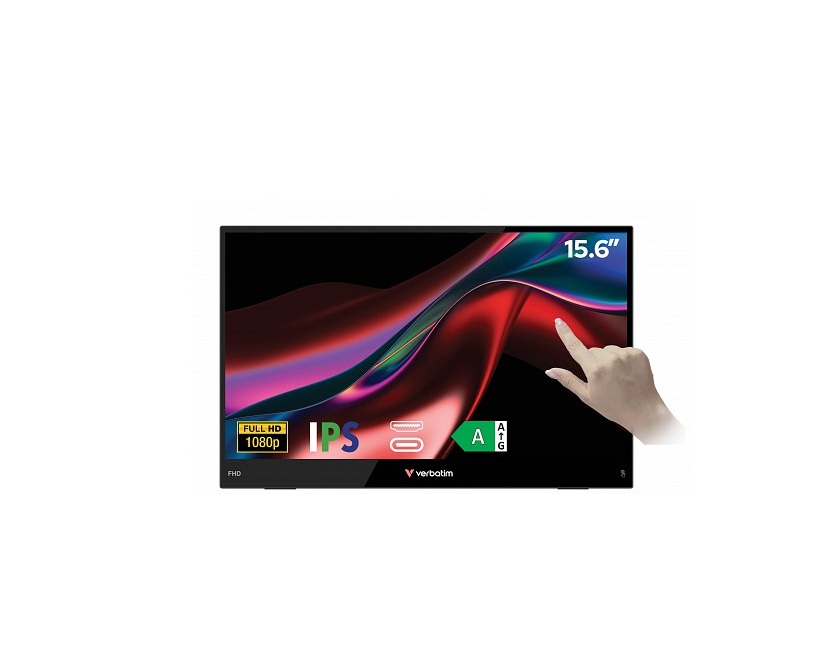 Verbatim Monitor Portable Touch 15.6" Full-HD USB-C LIGHT Series – Image 1