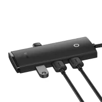 Baseus Lite Series USB-C to 4x USB 3.0 + USB-C Hub, 2m Black – Image 5