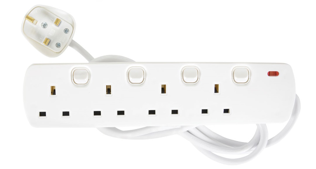 Mercury 4 Gang Switched Extension 2.0m – Mercury 4 Gang Switched Extension 2.0m 430.007UK