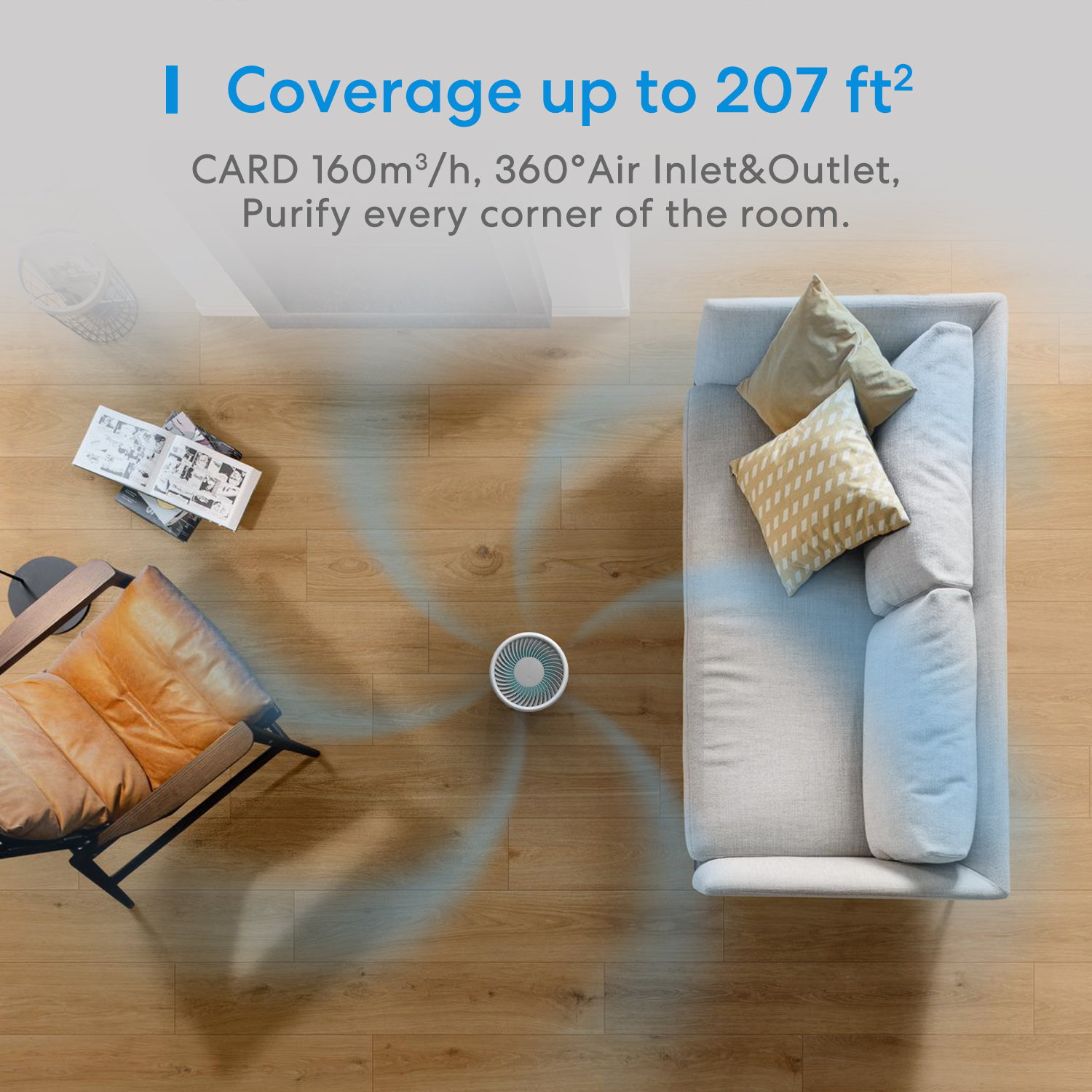 Meross Homekit Smart Wi-Fi HEPA 13 Air Purifier MAP100HK-UK – Image 6