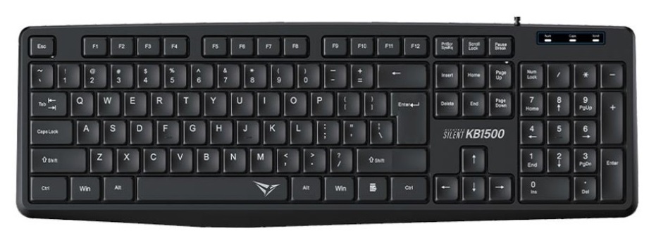 Alcatroz KB1500 Silent Wired Keyboard – Image 1