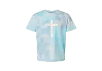 The Remnant Cross Tee - Summer Collection – Breeze Vintage Tie-Dye, Large