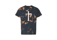 The Remnant Cross Tee - Summer Collection – Black Bleached Out , X-Large