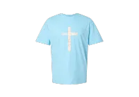 The Remnant Cross Tee - Summer Collection – Sky, X-Large