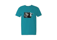 The Lion & Lamb Tee - Summer Collection – Tropical Blue, X-Large