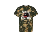Words Matter Tee - Summer Collection – Green Bleached Out, Large