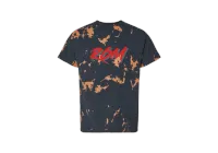 RGM Signature Tee - Summer Collection – Black Bleached Out , Large, Red