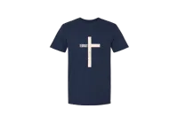 The Remnant Cross Tee – Navy, Small