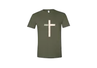The Remnant Cross Tee – Military Green, Medium