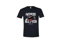 Words Matter Tee – Black, Small