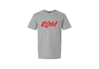 RGM Signature Tee – Grey, X-Small, Red