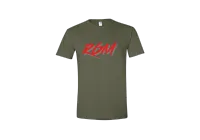 RGM Signature Tee – Military Green, Large, Red