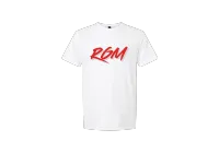 RGM Signature Tee – White, X-Small, Red
