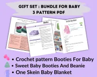 Gift Set Bundle Baby ( Blanket,Booties,Beanie) – Image 1