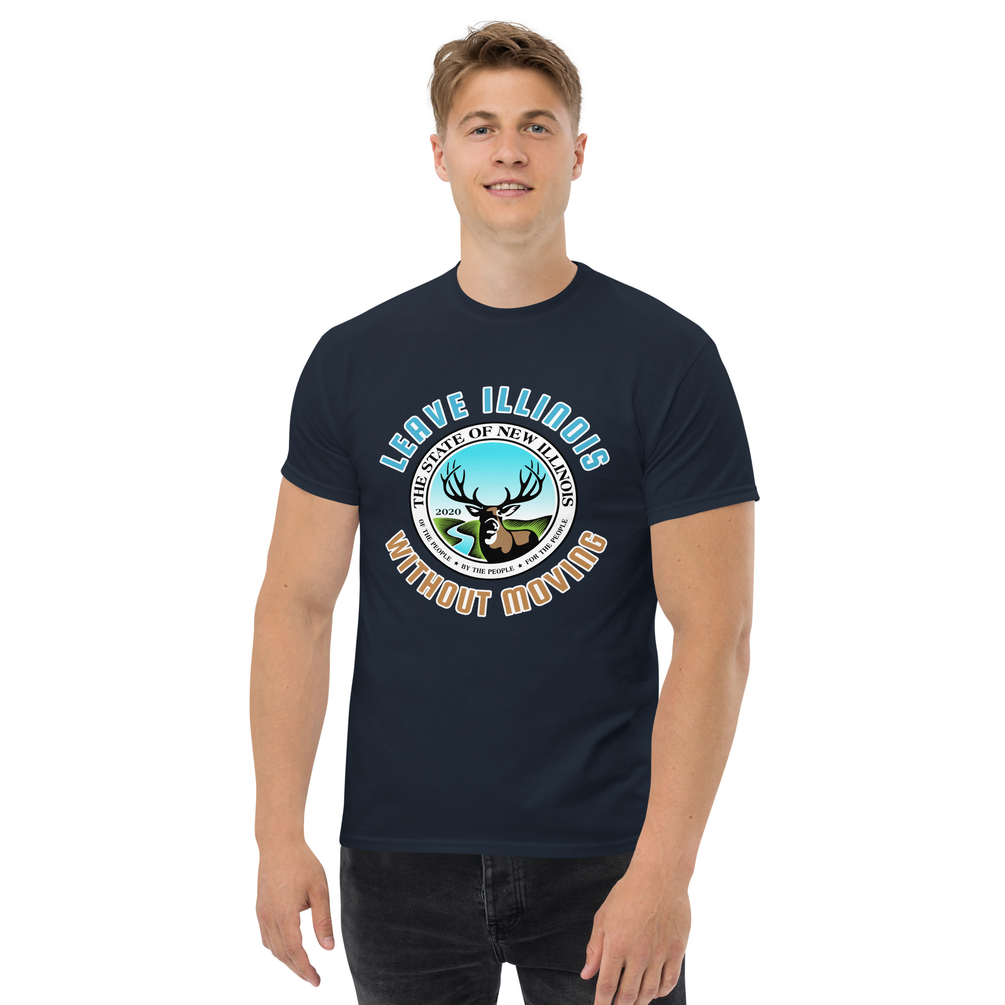 New Illinois Men’s classic tee – Image 2