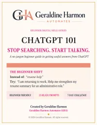 GHA ChatGPT 101 – Image 1