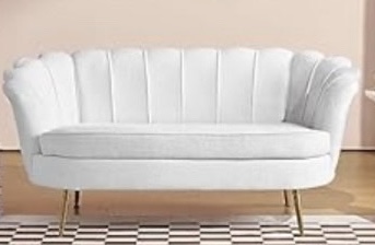 White Love Seat – Image 1