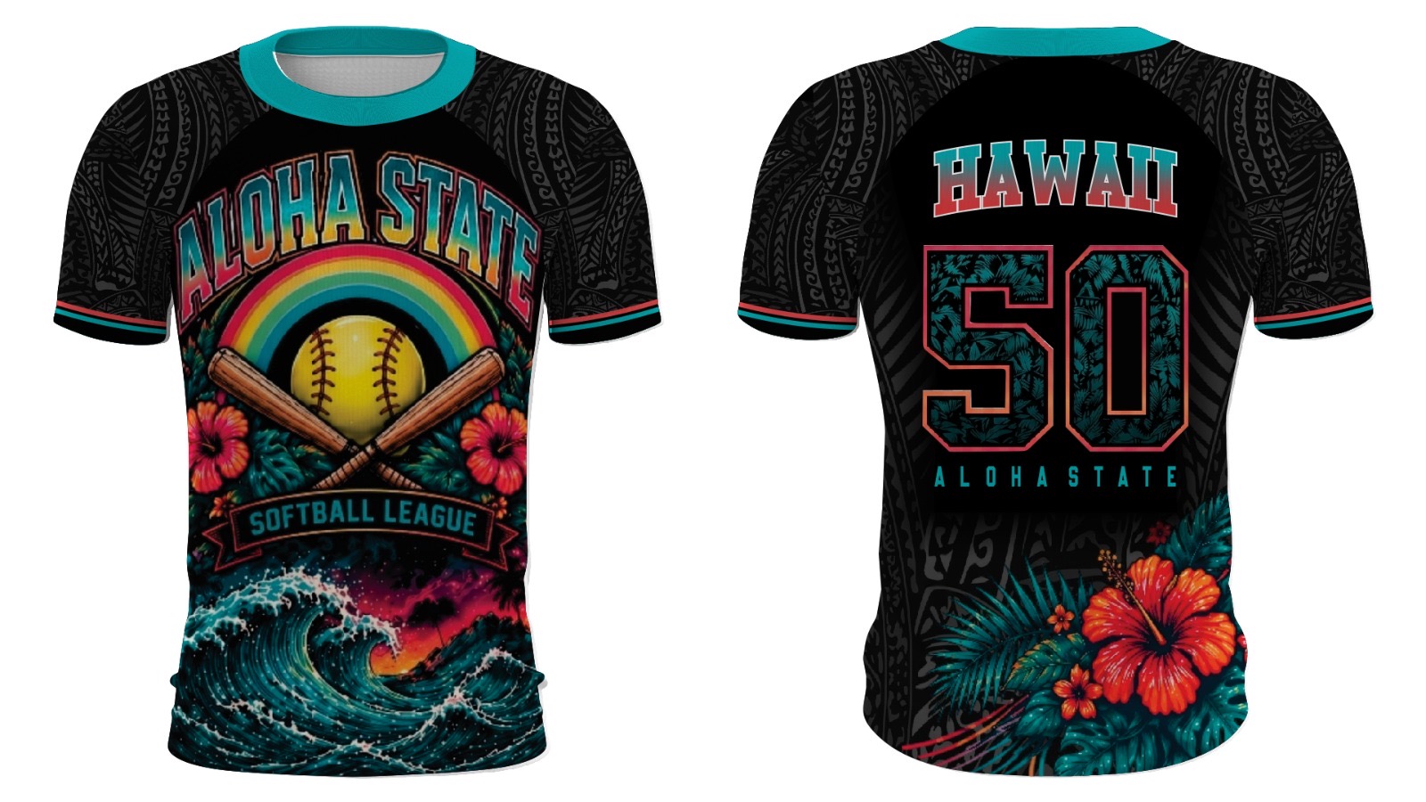 ASSL League Custom Jersey – YM, Black #50