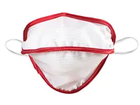 [A00167104] - mascherina riutilizzabile mycroclean bfe 99,8% - bianca/rossa Gima – Image 1