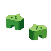 [A00113648] - Estremità per anelli - 40pz - verdi Consorzio ONDA – Image 1