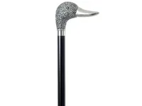 [A00011781] - Bastone con testa a oca - cromato – Image 1