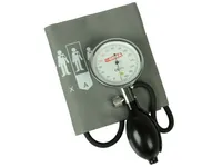 [A00012891] - SIRIO Sfigmomanometro aneroide classico per adulti con bracciale in tessuto grigio/verde Gima – Image 1