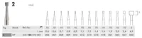 [A00126096] - Frese in acciaio  fig 2 104 - 10pz - mis 009 Consorzio ONDA – Image 1