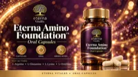 Eterna Amino Foundation™ — Daily Circulation & Recovery Amino Capsule L-Arginine · L-Glutamine · L-Lysine · L-Ornithine – Image 1