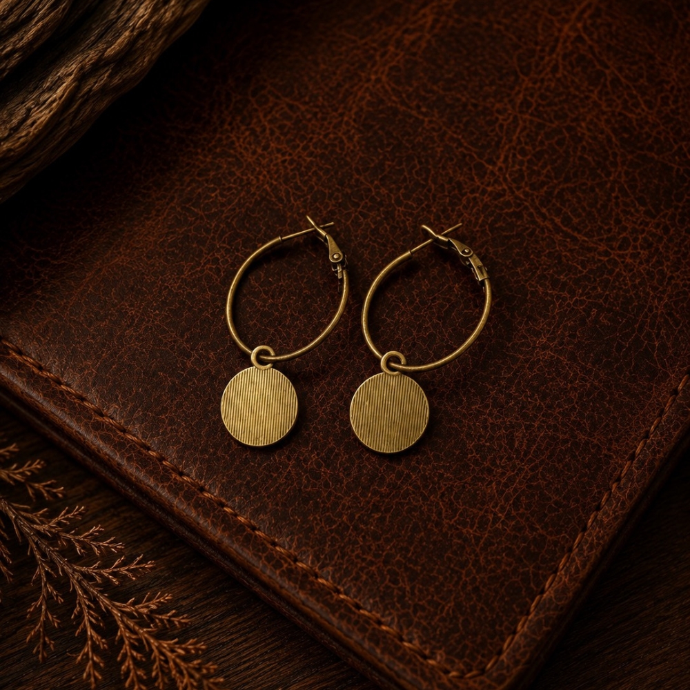 Silver Stardust Dangle Earrings – Image 2