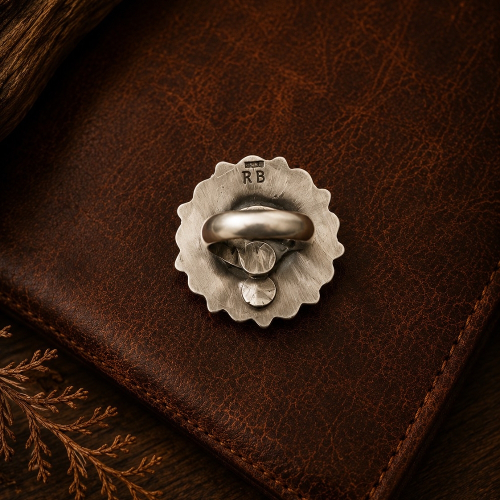 Kingman Wildflower Turquoise Ring – Image 3