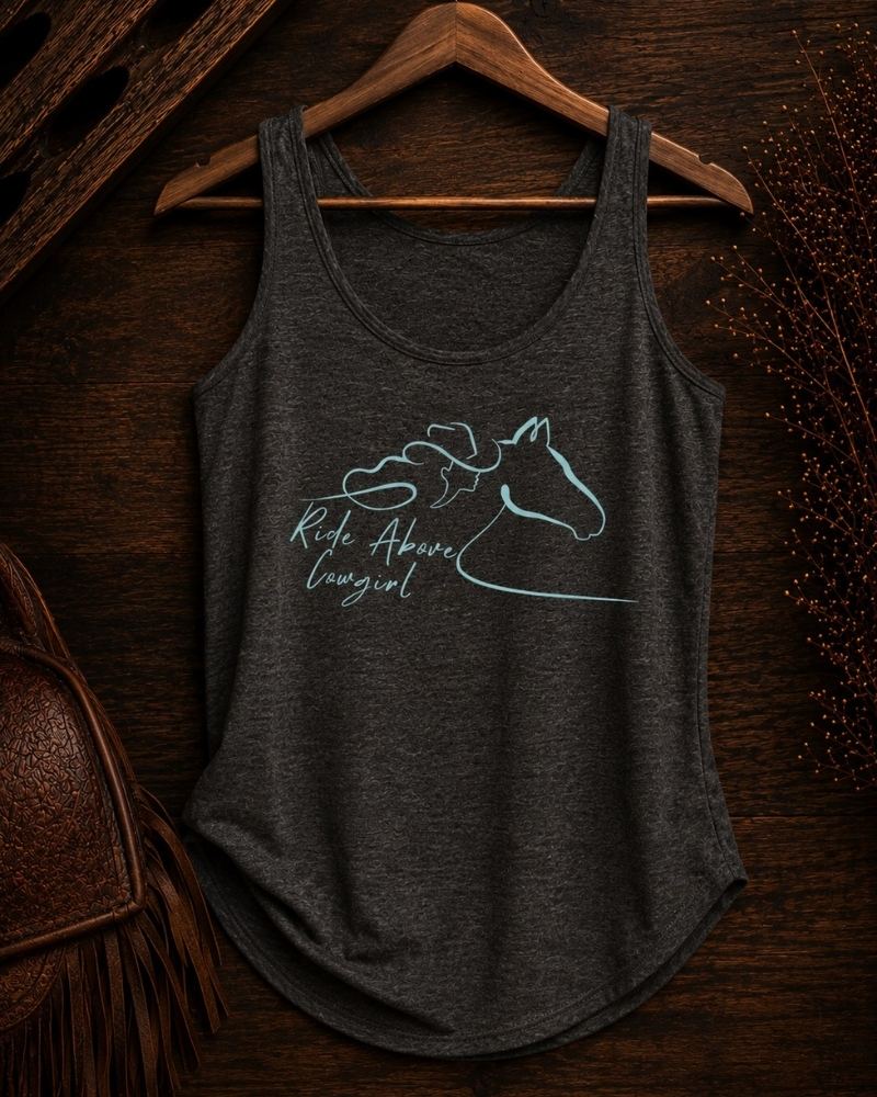 Ride Above Cowgirl Tank – Image 1