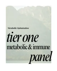 Tier 1 Metabolic & Immune Panel – Image 1