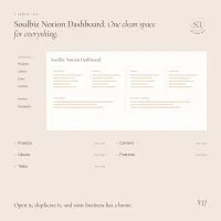 Soulbiz Notion Dashboard – Image 1