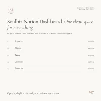 Soulbiz Notion Dashboard – Image 2