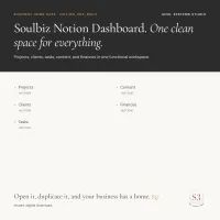 Soulbiz Notion Dashboard – Image 3