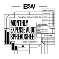 Monthly Expense Audit Spreadsheet – Image 1