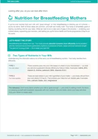 Breastfeeding Nutrition FREE DOWNLOAD – Image 1