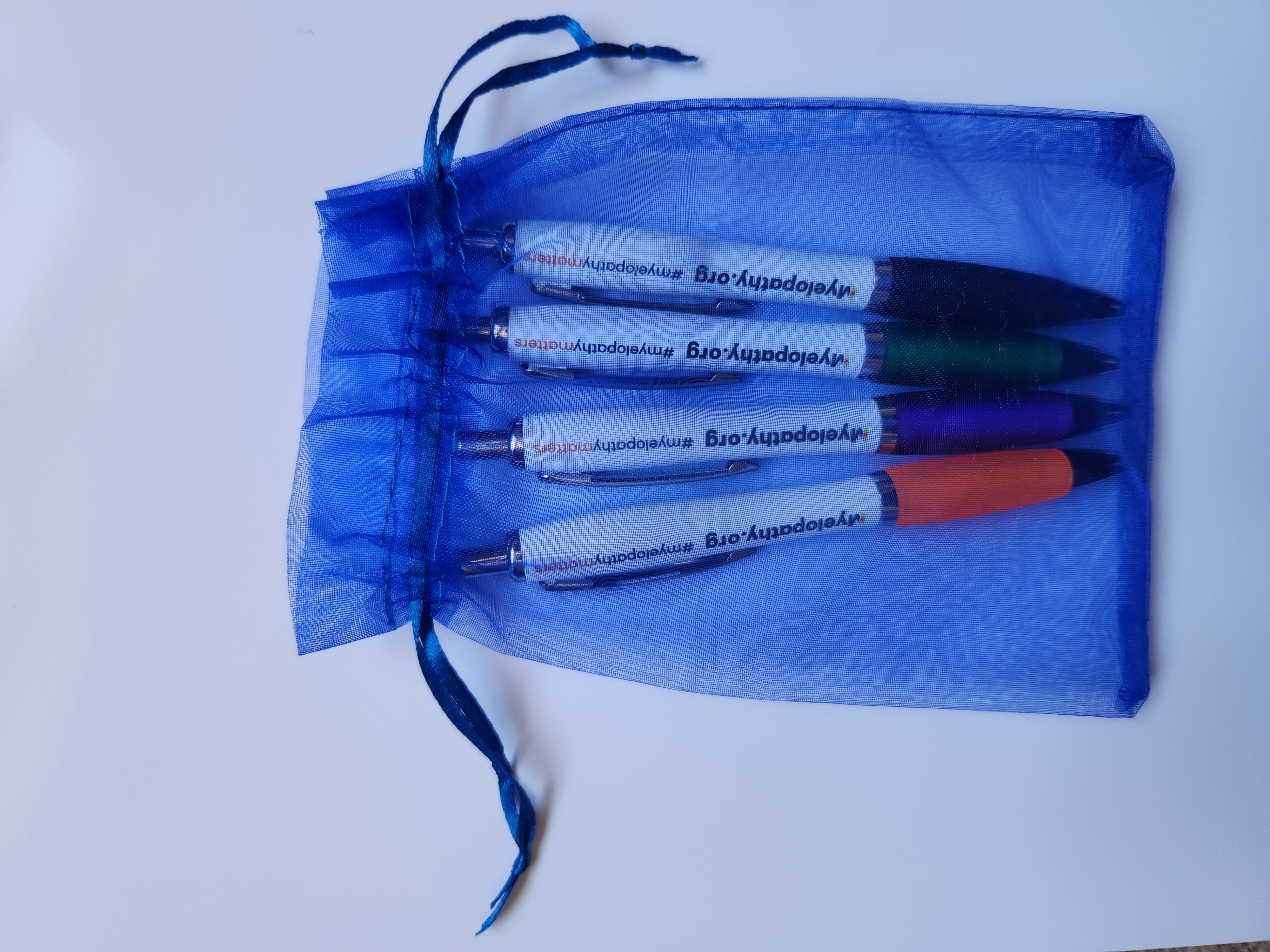 Ballpoint Pens  - 4 Pack - In Organza Bag - Myelopathy.org – Image 2