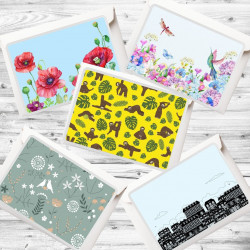 Greetings Card 10 Pack With 5 Designs - Set 2 – Image 1