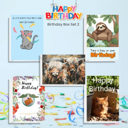 Birthday Card 10 Pack With 5 Different Designs - Set 2 – Image 1