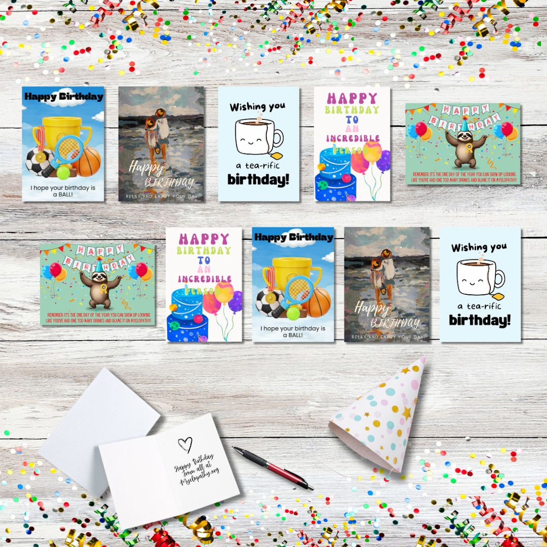 Birthday Card 10 Pack With 5 Different Designs - Set 1 – Image 2