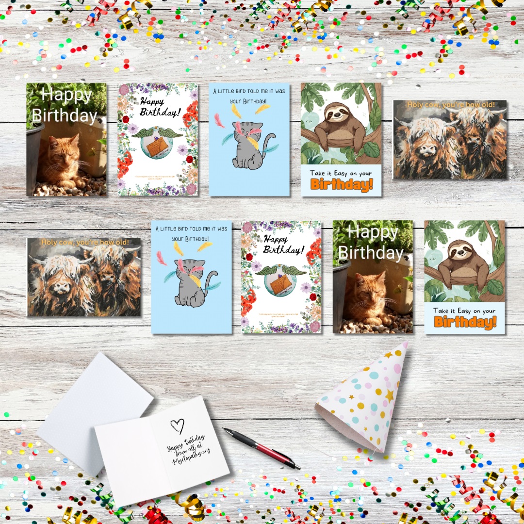 Birthday Card 10 Pack With 5 Different Designs - Set 2 – Image 2