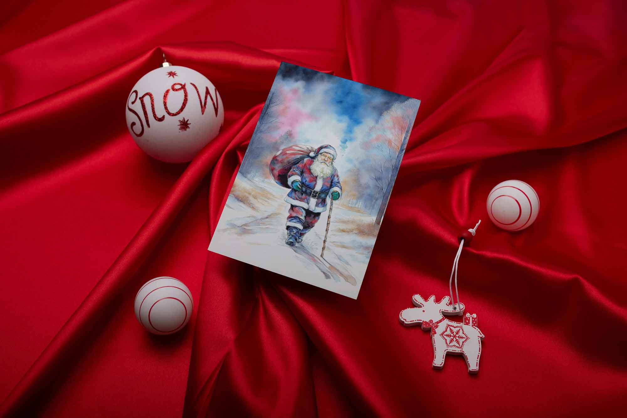 Christmas Card Pack Of 10 With 5 Different Designs - Set 1 – Image 3