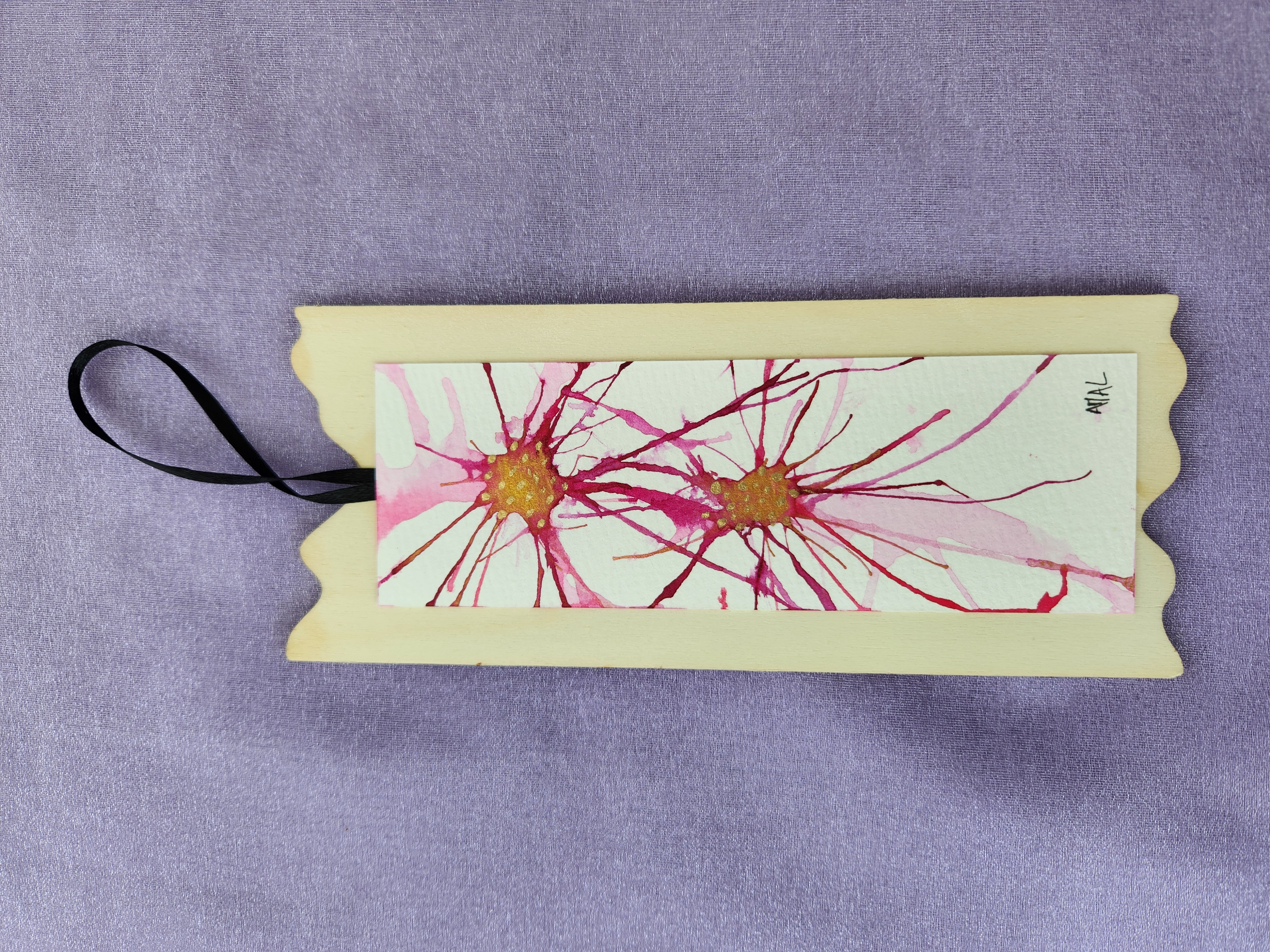 Hanging Ornament With Original Hand Painted Watercolour Art – 17