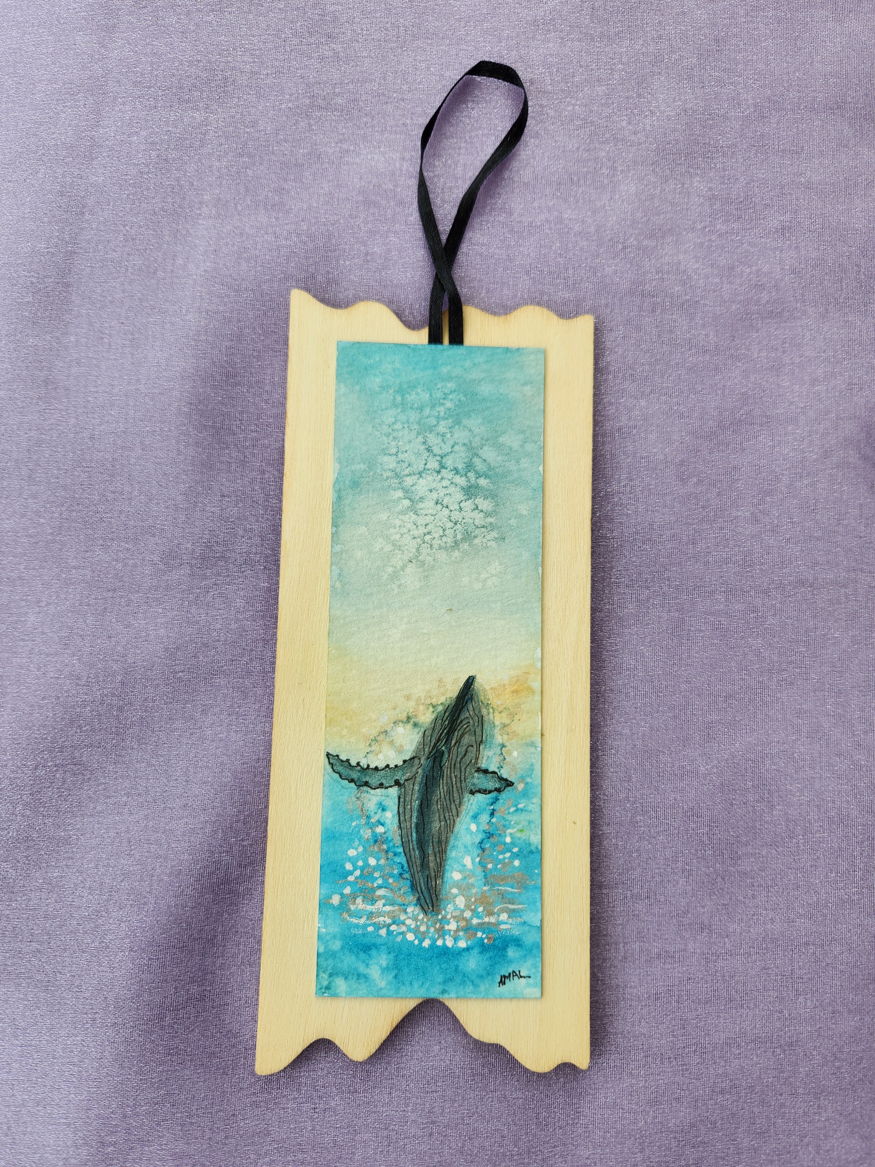 Hanging Ornament With Original Hand Painted Watercolour Art – 18