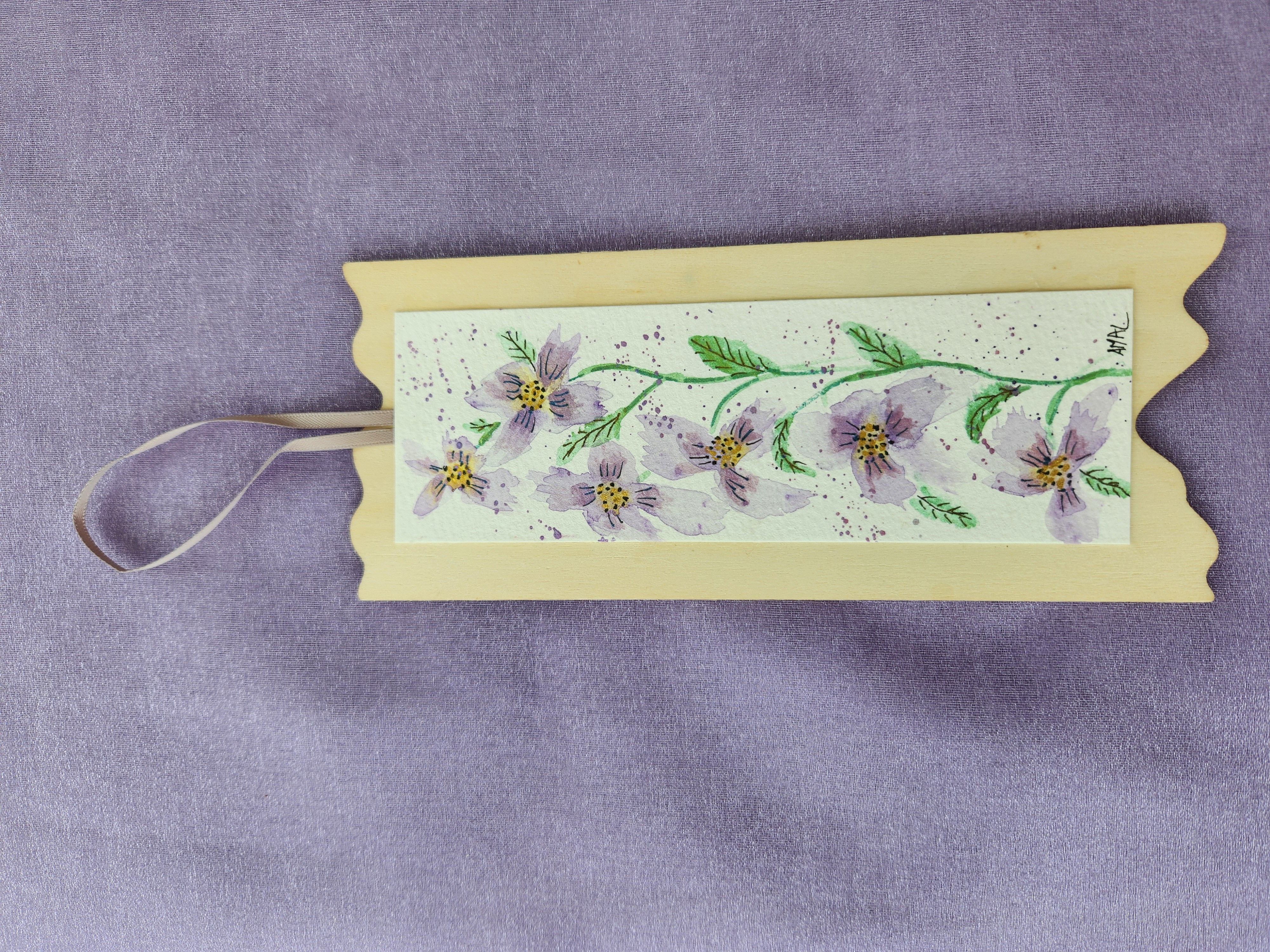 Hanging Ornament With Original Hand Painted Watercolour Art – 14