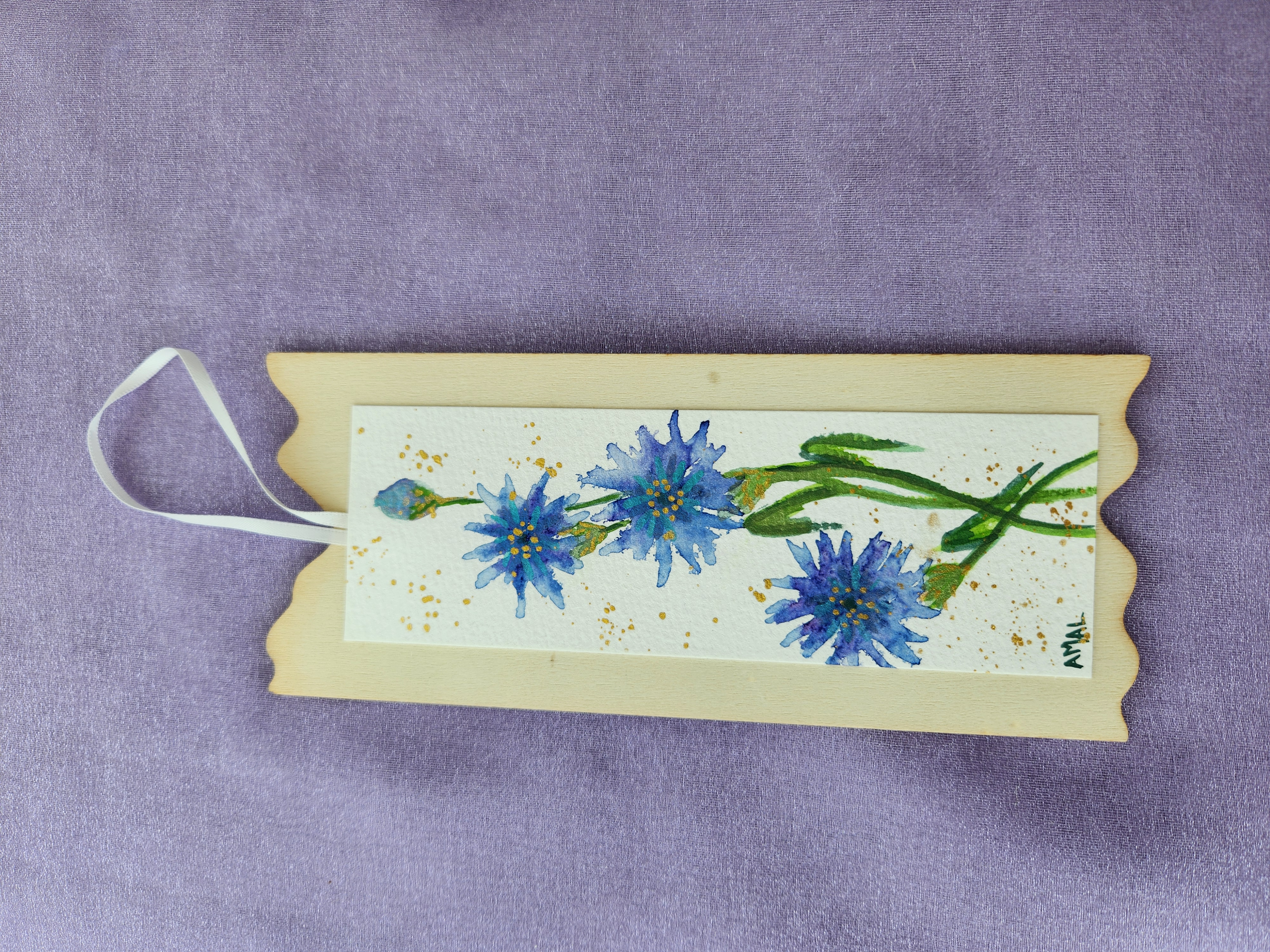 Hanging Ornament With Original Hand Painted Watercolour Art – 7