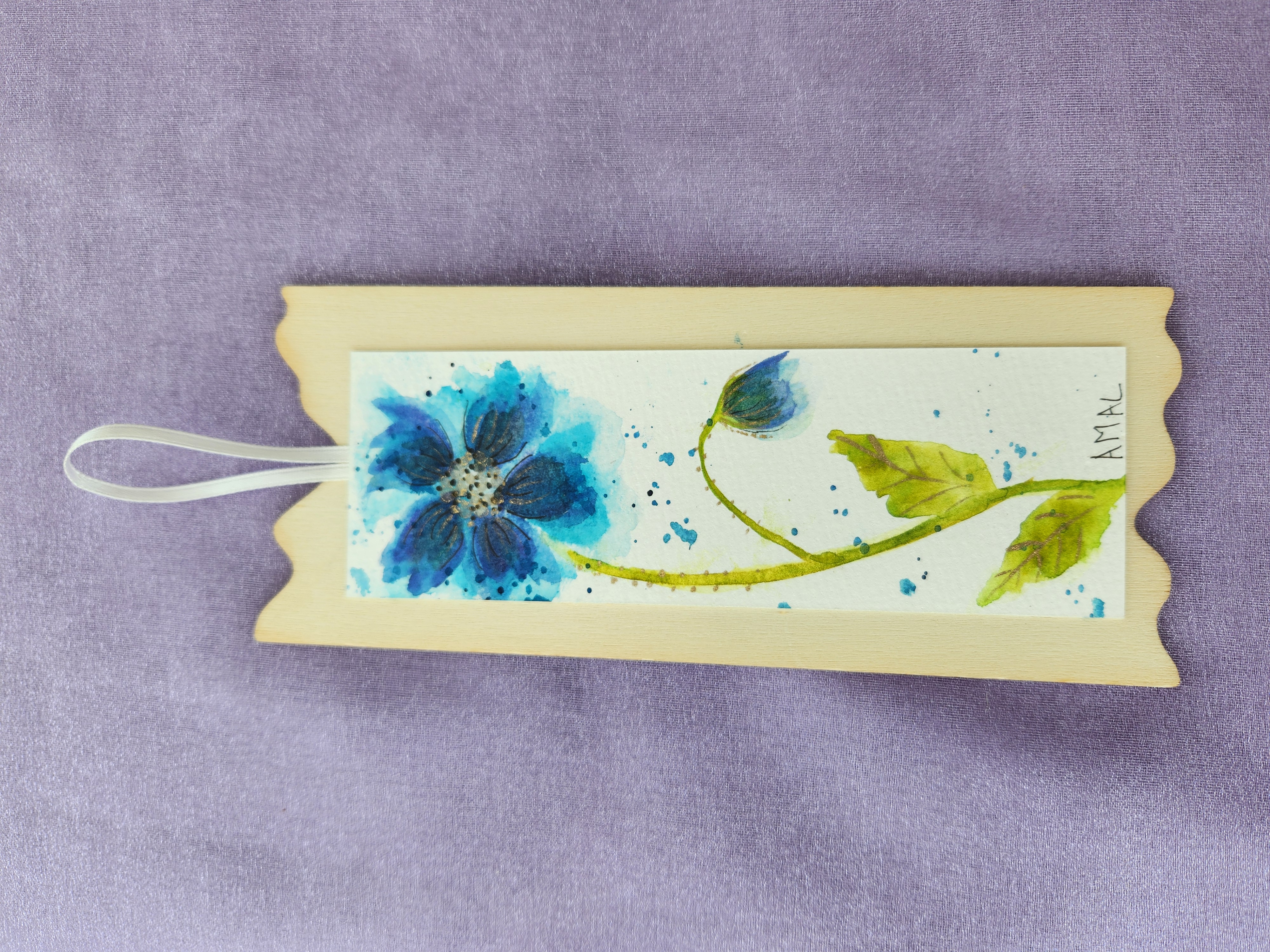 Hanging Ornament With Original Hand Painted Watercolour Art – 11