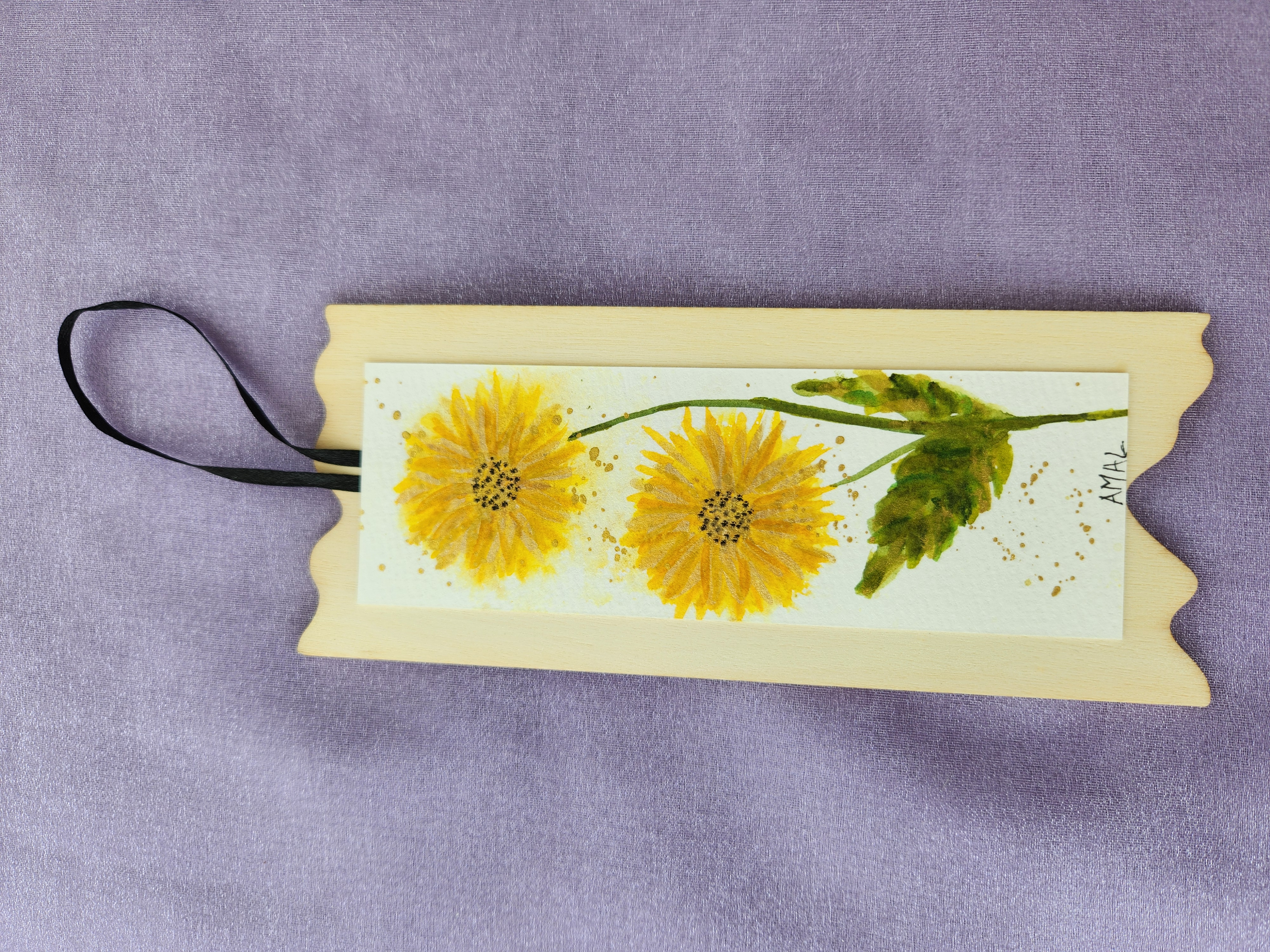 Hanging Ornament With Original Hand Painted Watercolour Art – 5